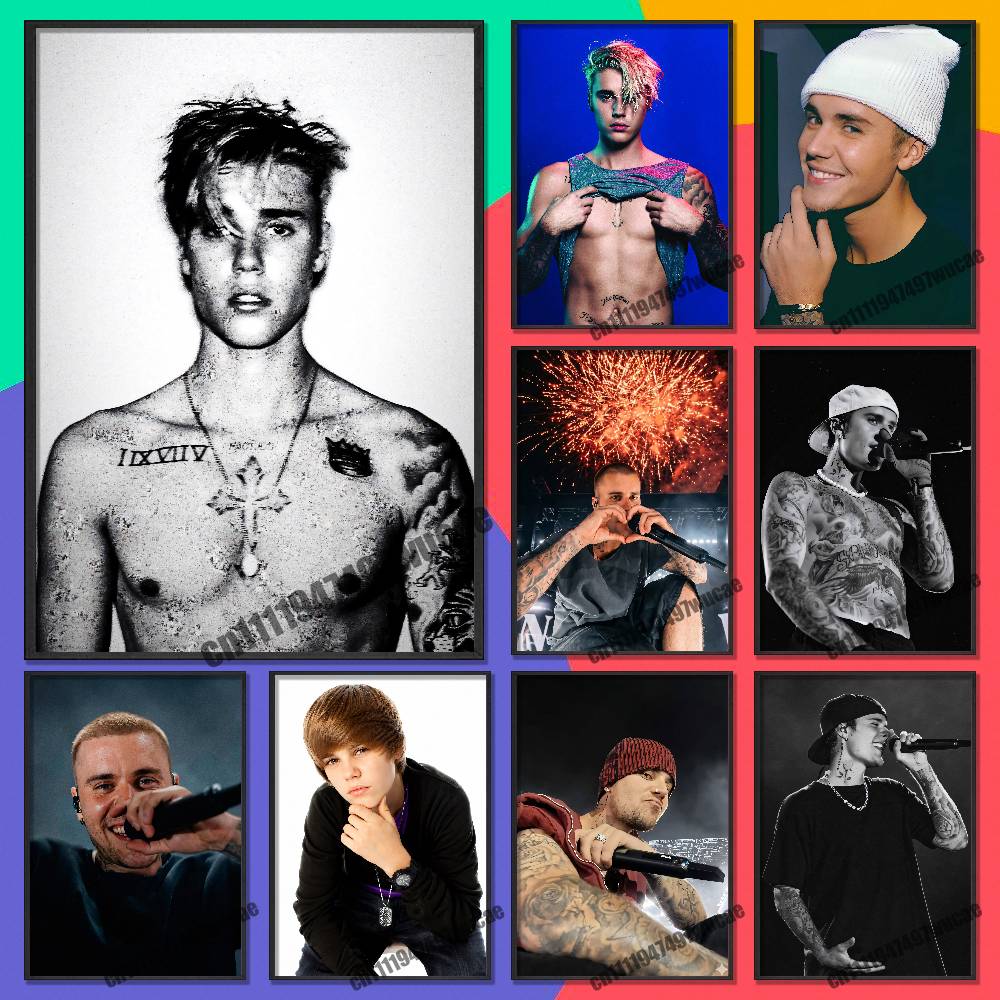 For J-Justin Singer B-Bieber P - Custom Map Poster ulasan dan harga