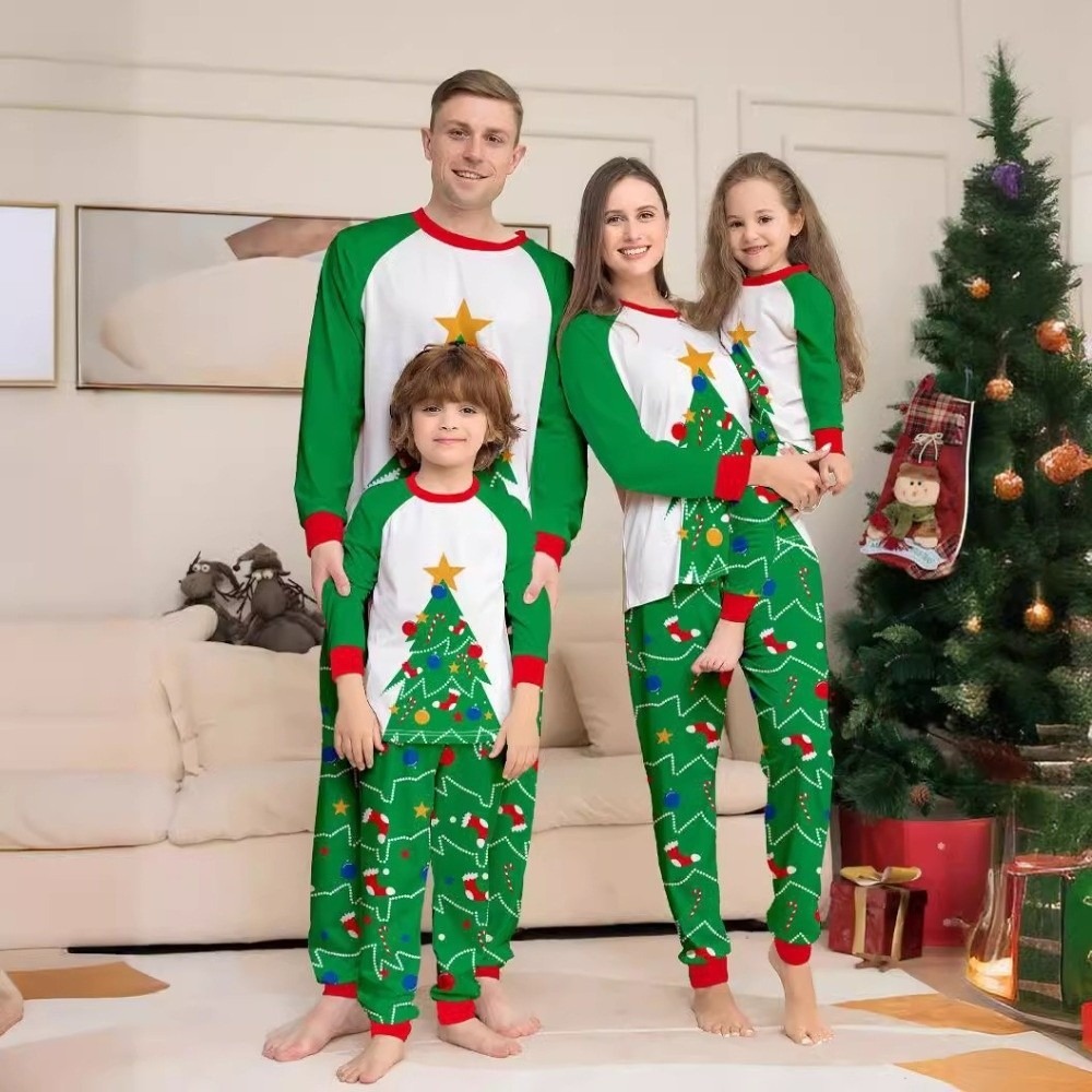 Long Sleeve Christmas Pyjamas  - Family Tree Print ulasan dan harga