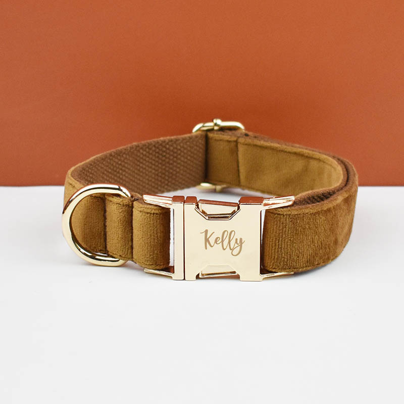 Personalized Velvet Dog Collar - Pet Portrait Custom ulasan dan harga