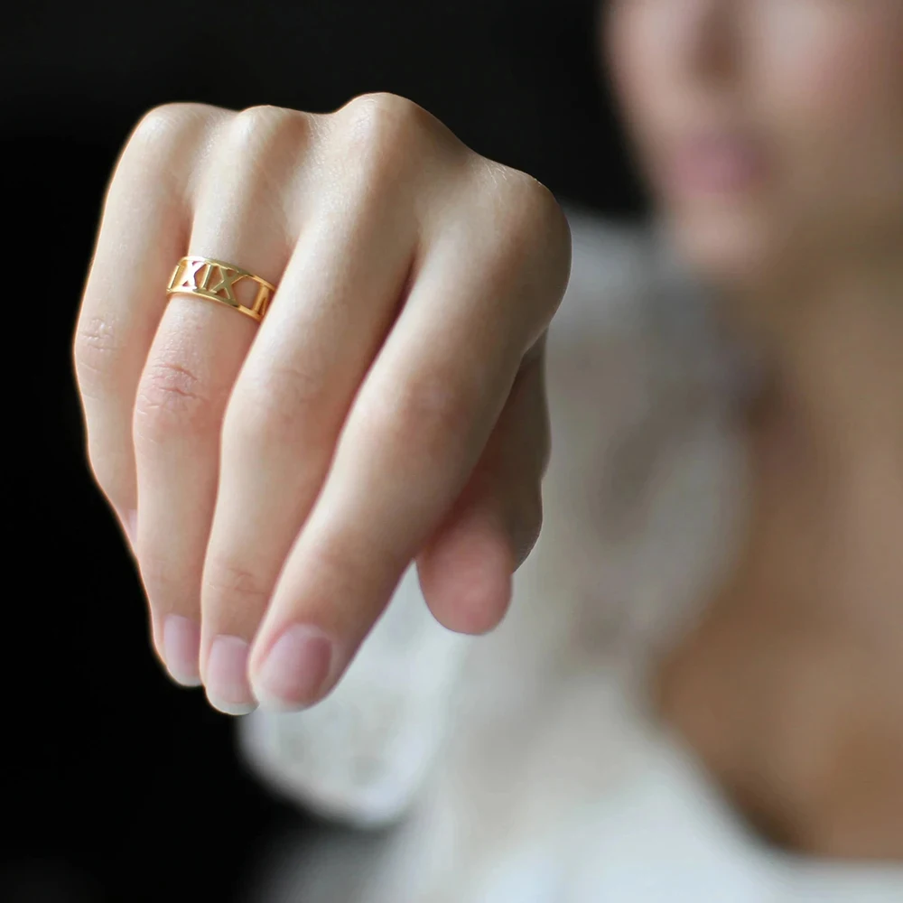 Personalized Custom Letter Nam - Initial Ring Custom ulasan dan harga