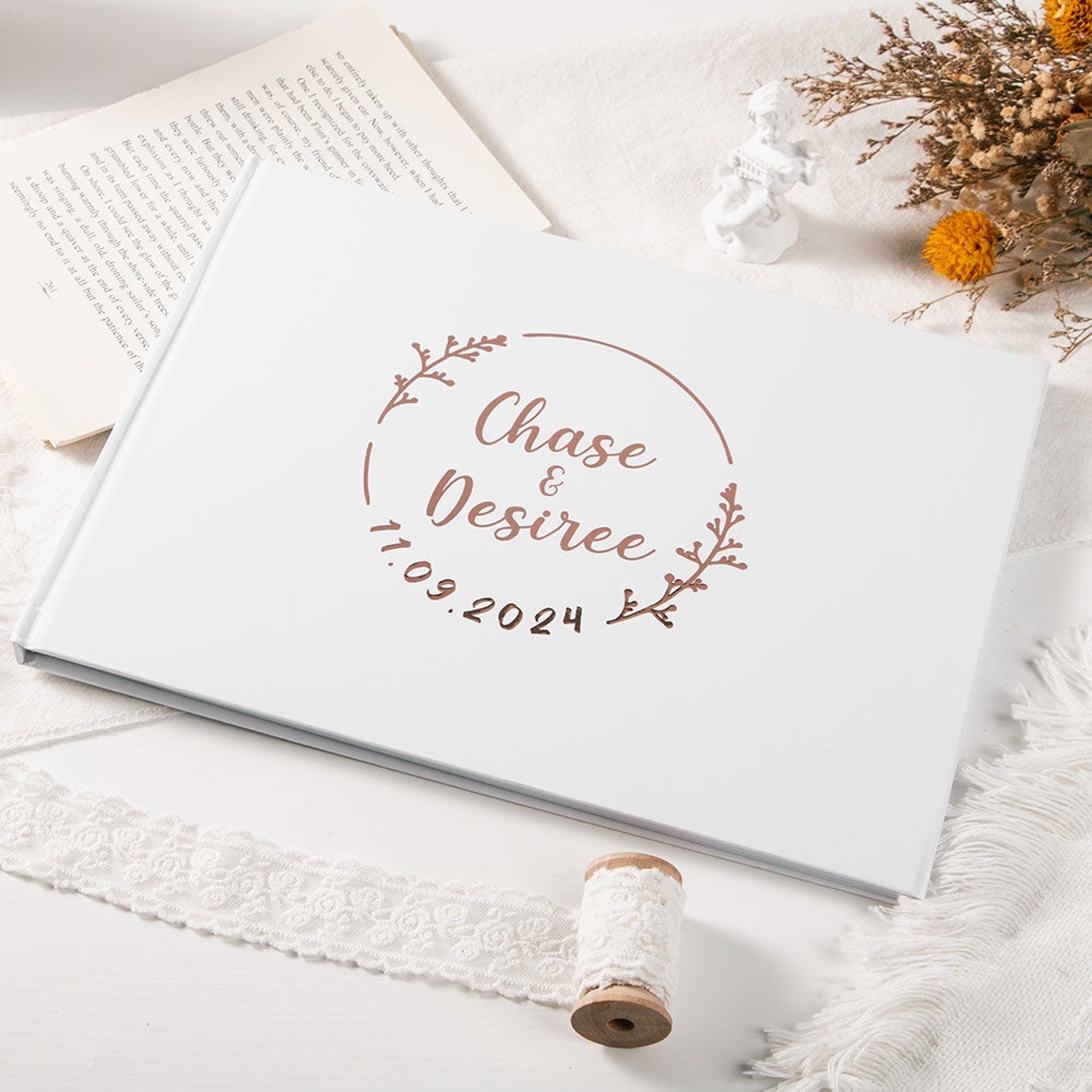 Custom Wedding Guestbook Perso - Custom Photo Book ulasan dan harga